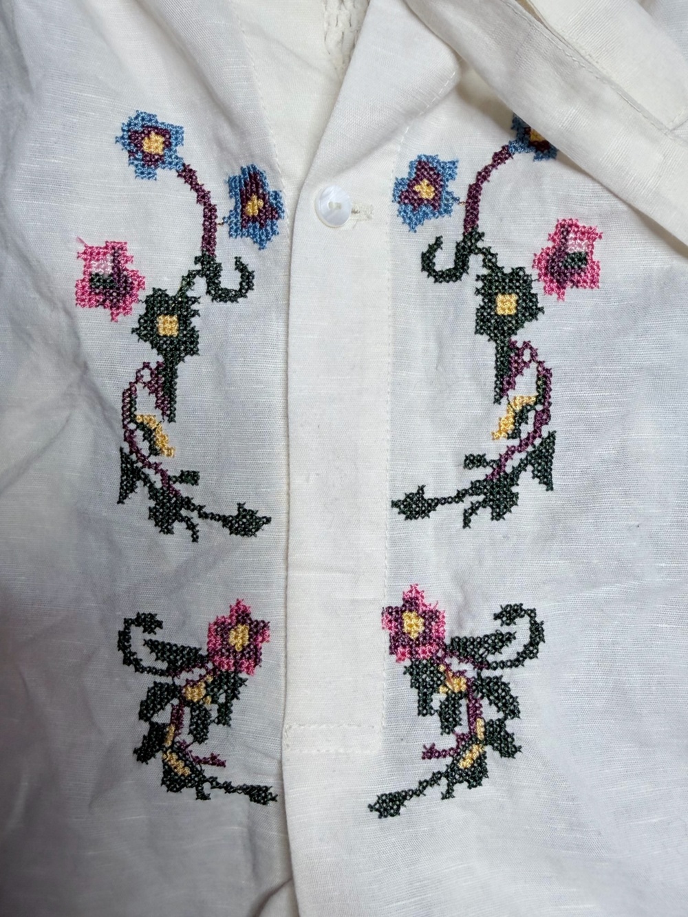 FREE PEOPLE | Like New | Honey Pie Floral Embroidered Boho Top | Women’s Size XS - Picture 5 of 5